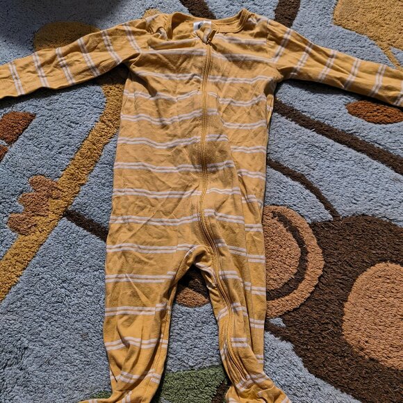 Ugly Mustard Yellow long sleeve PJs - Picture 1 of 2